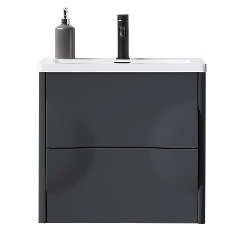 Colmar 24" W Single Wall Mounted Vanity, Dark Gray