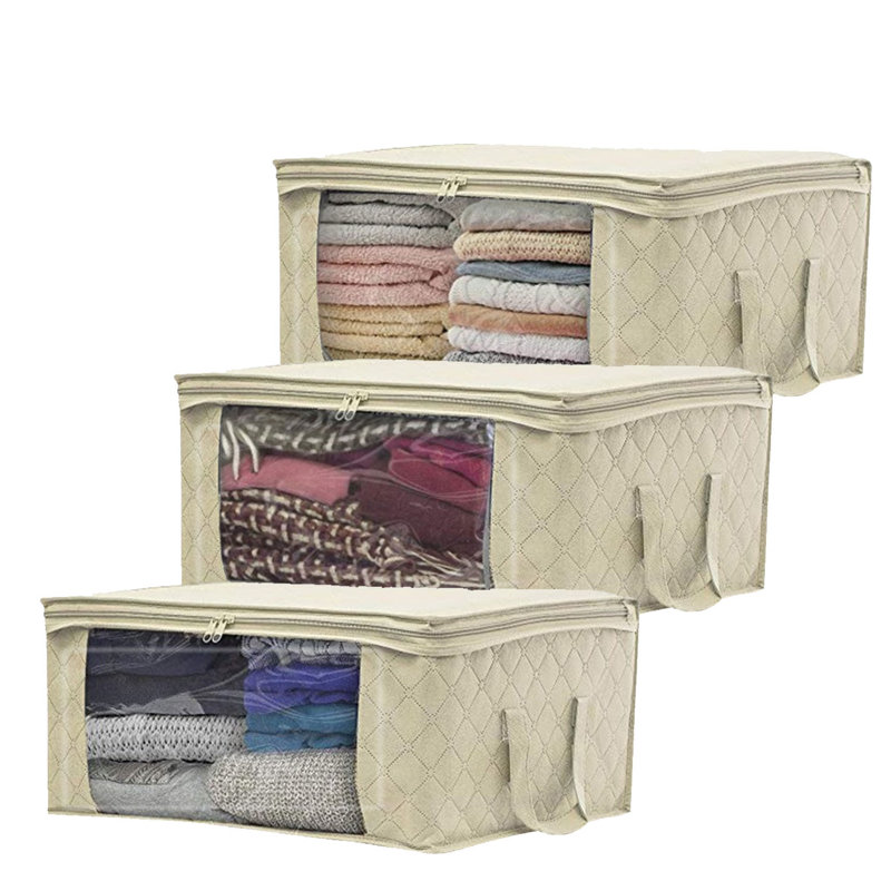 Boîte en tissu non tissé, Beige