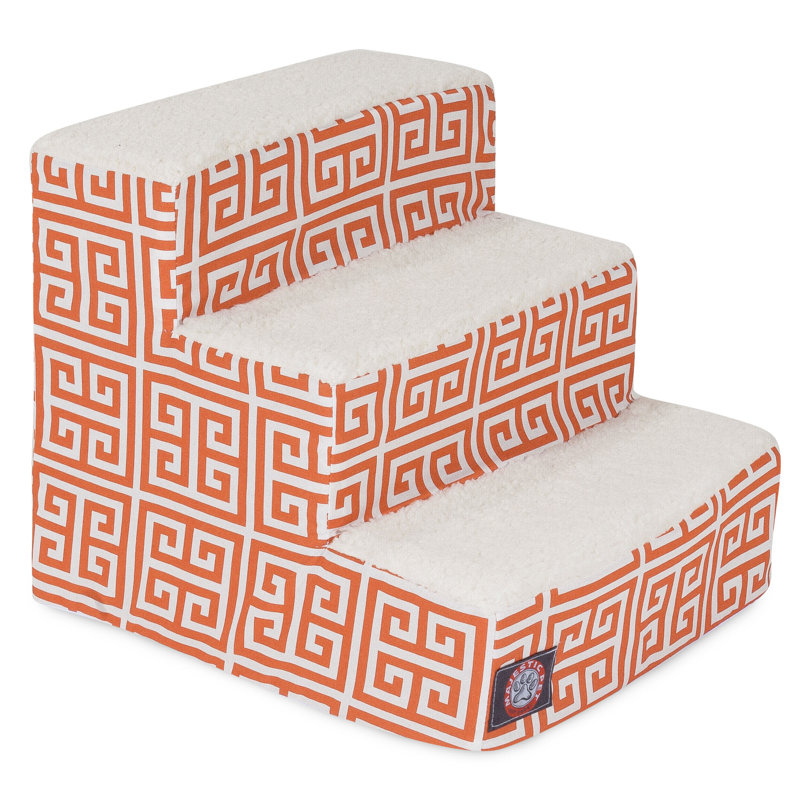 Escalier pour animal 3 marches Towers, Orange