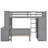 Twin size Loft Bed with a Stand-alone bed, Shelves,Desk,and Wardrobe-1418963759-1418963758