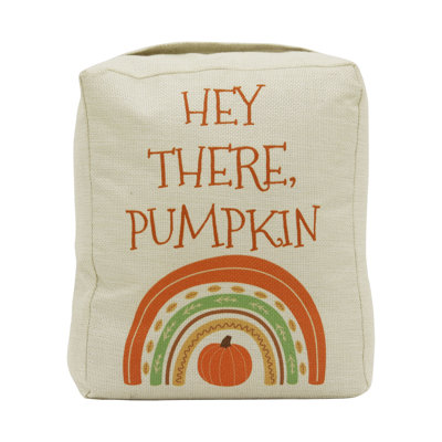 Hey There Pumpkin Fabric Door Stop