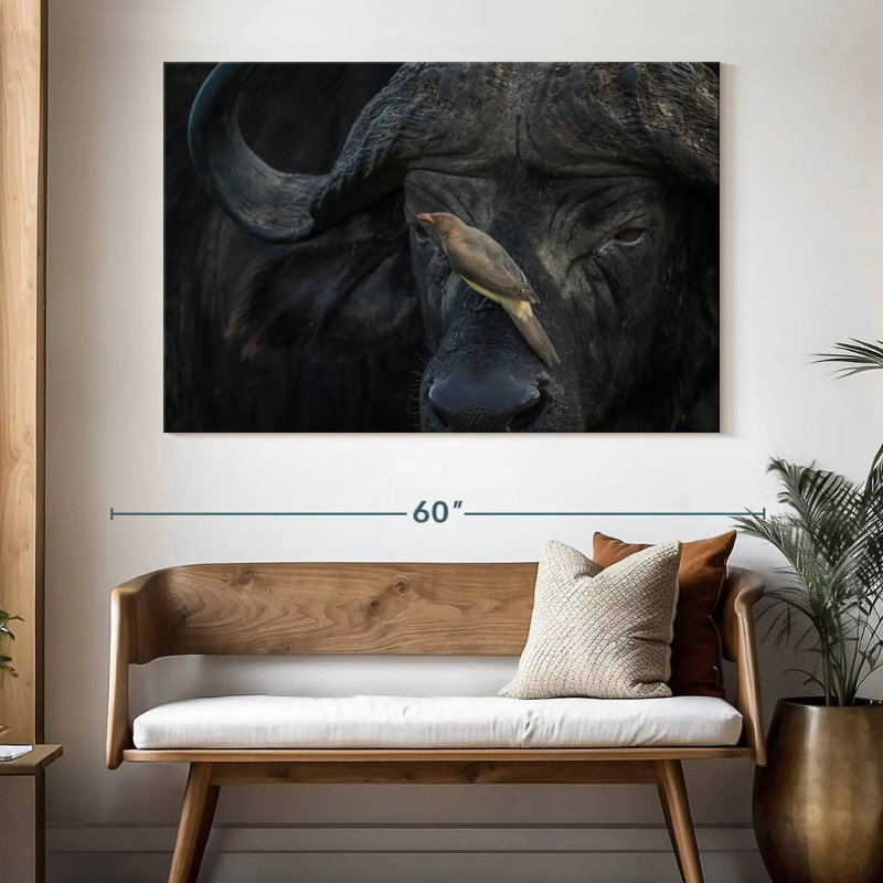 Brampt Bird On Buffalo, 34" H x 51" W