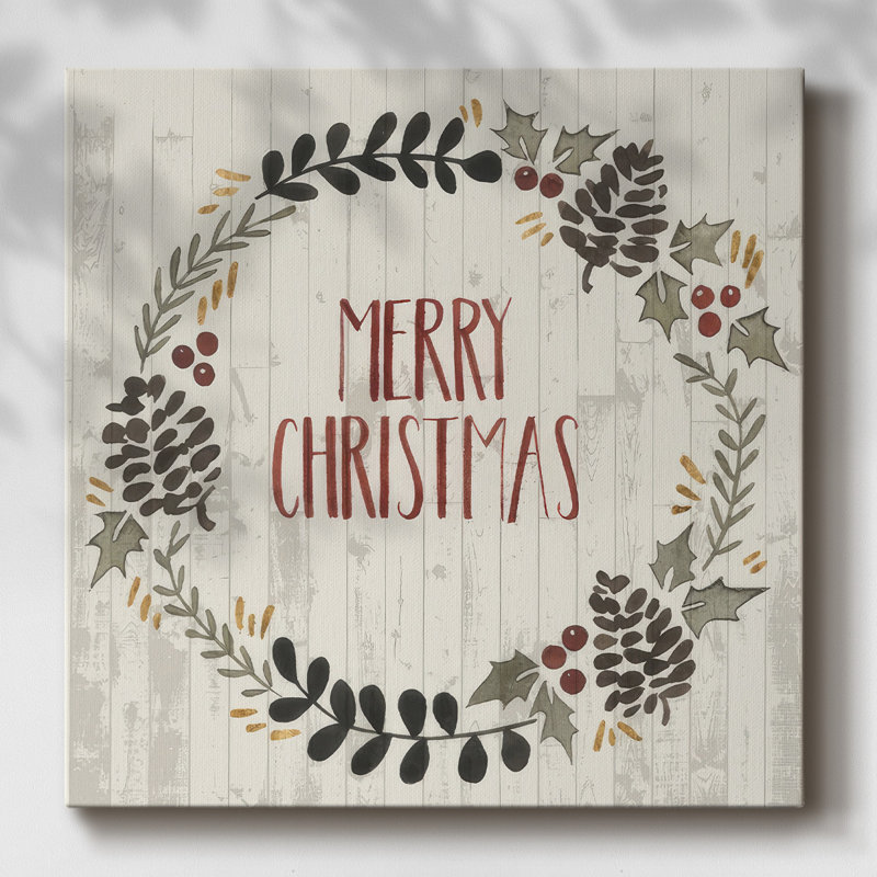 " Rustic Christmas II ", 8" H x 8" W x 1.5" D