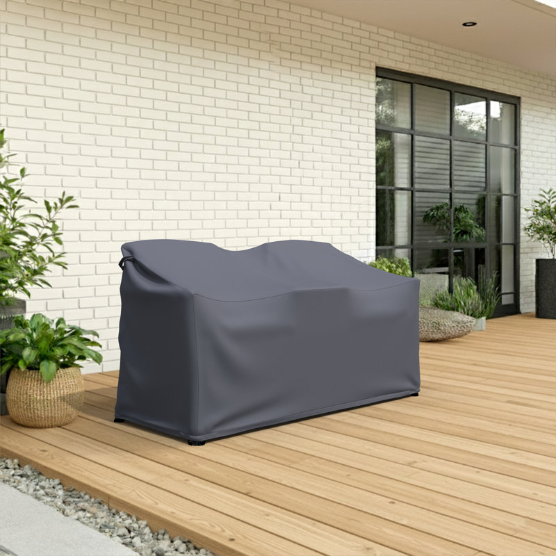 Etna 50.8" Wide Outdoor Wicker Loveseat Cover