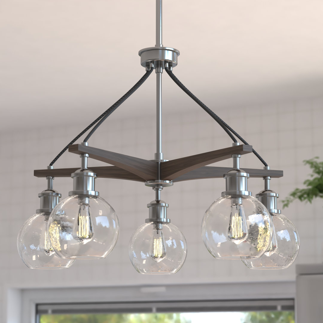 Alva 5 - Light Dimmable Geometric Chandelier Longshore Tides