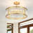 Elonso 4-Light Drum Crystal Flush Mount Light-448145098