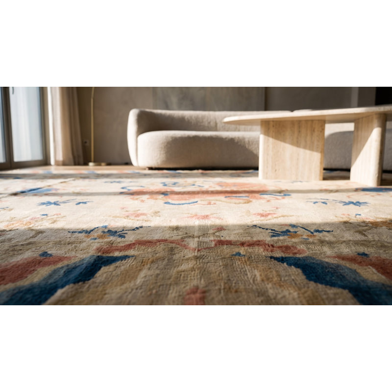 Hand Knotted Wool Area Rug