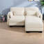 Canapé modulaire moderne en chenille beige