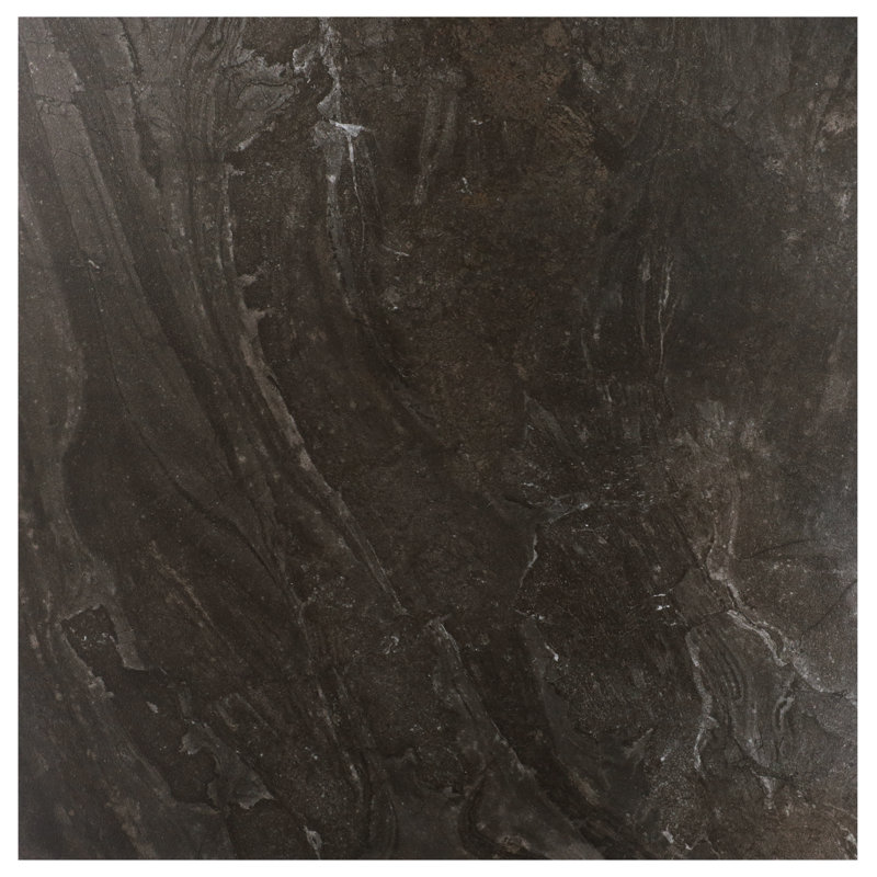 Esperanza X 35,43 po Carreau de plancher et de mur en porcelaine matte (17,43 pieds carrés / caisse), Noir anthracite