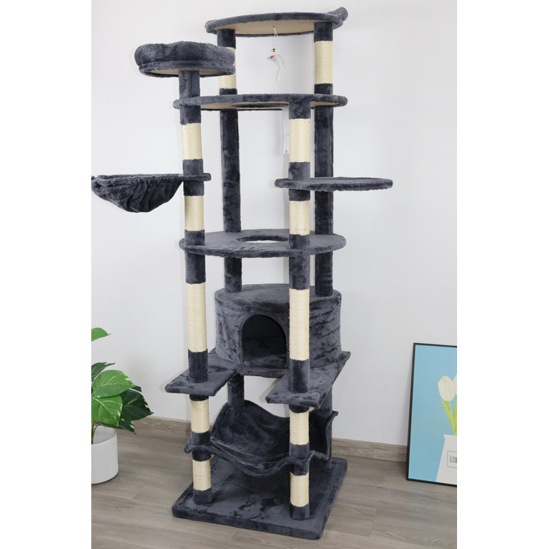 cat tree with Scratching Posts, Dark Gray