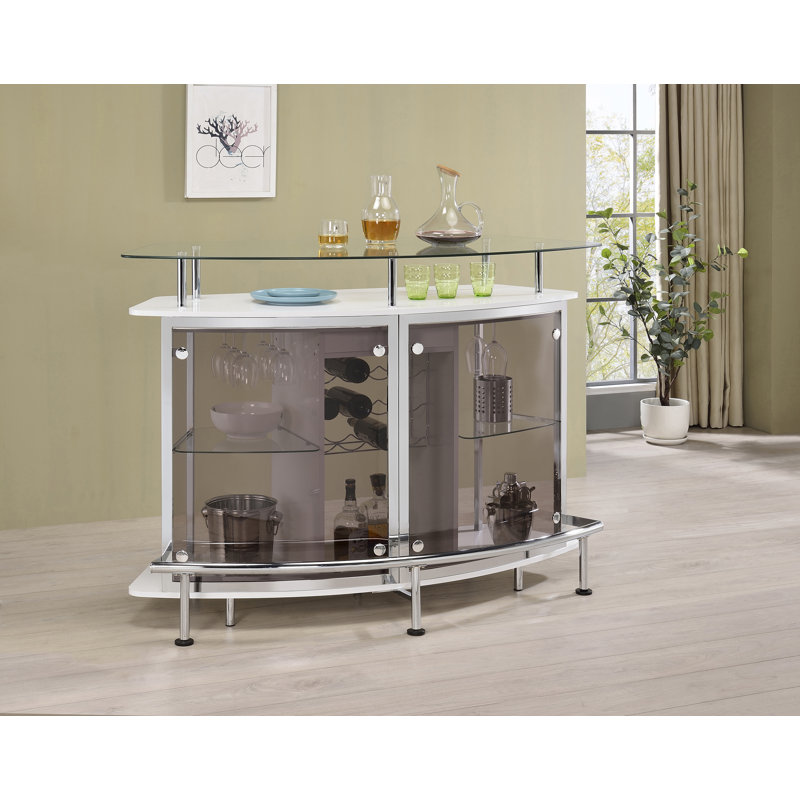 Diehl 59'' Home Bar, White