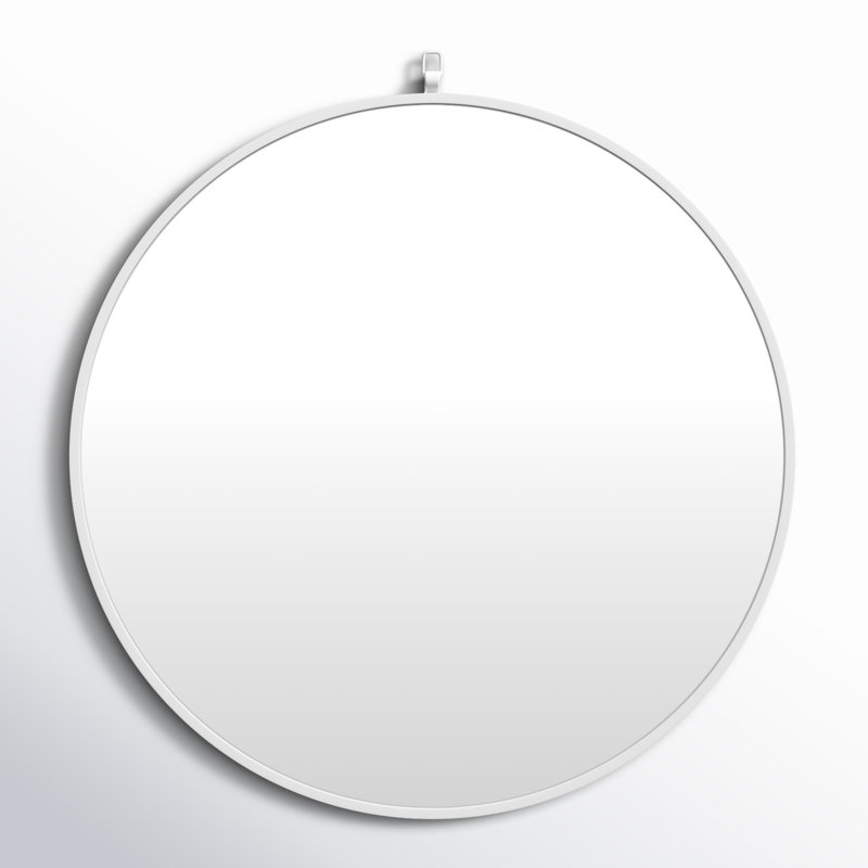 Miroir Cassie, 21 po x 21 po, Blanc