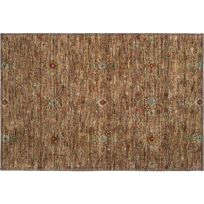 Premium Machine Washable Ducote AMF1130 Global Rug, Rectangle 1'8" x 2'6"
