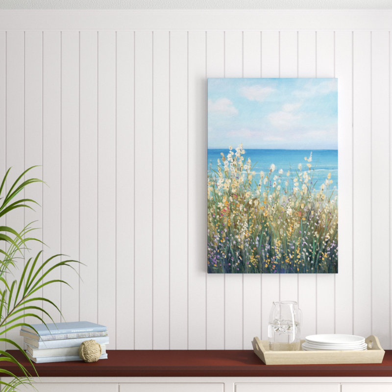Flowers at the Coast II by Timothy O' Toole - Wrapped Canvas Painting, Wrapped Canvas, 91cm H x 61cm W
