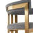 Peppa 19'' H Upholstered Metal Armchair-375971979