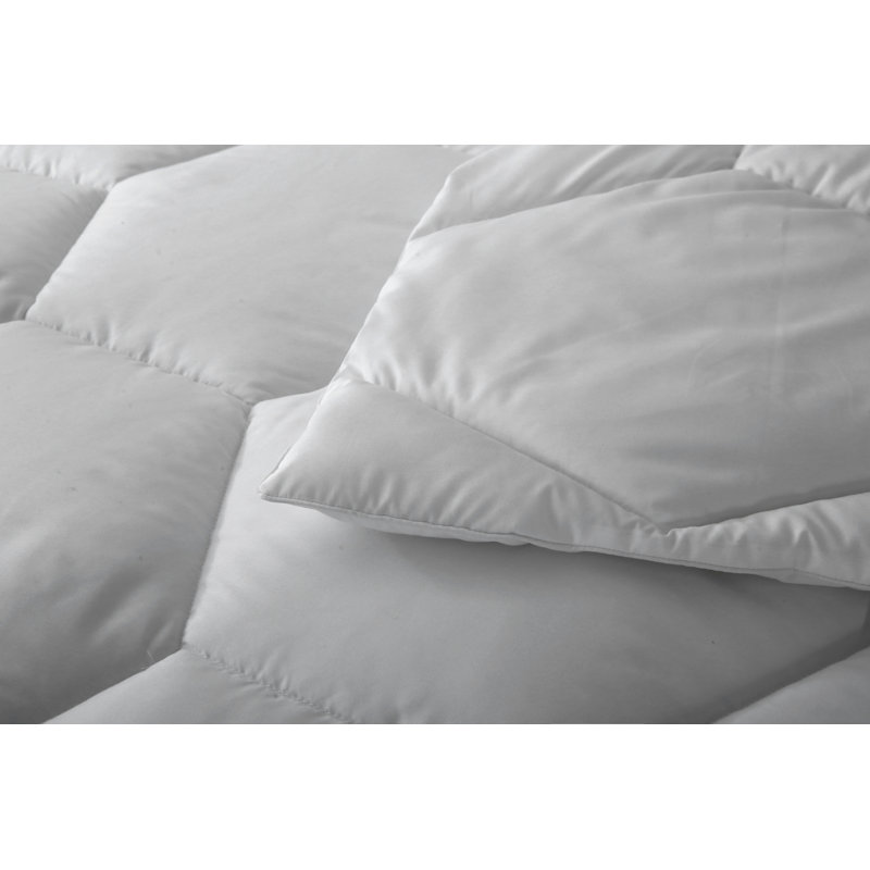 Ensemble d'édredon en microfibre Better Style Home, Gris, Édredon pour lit simple + 1 taie décorative stan