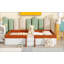 Structure de lit de jour double rembourrée avec clôture et escalier, combinant confort et sécurité pour les chambres à coucher modernes-967844155-967844157