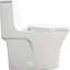 Toilette une pièce, 1,1 / 1,60 GPF écoénergétique, à double chasse allongée, à fixation au sol, hauteur de confort, toilette conforme ADA avec siège à fermeture douce inclus
