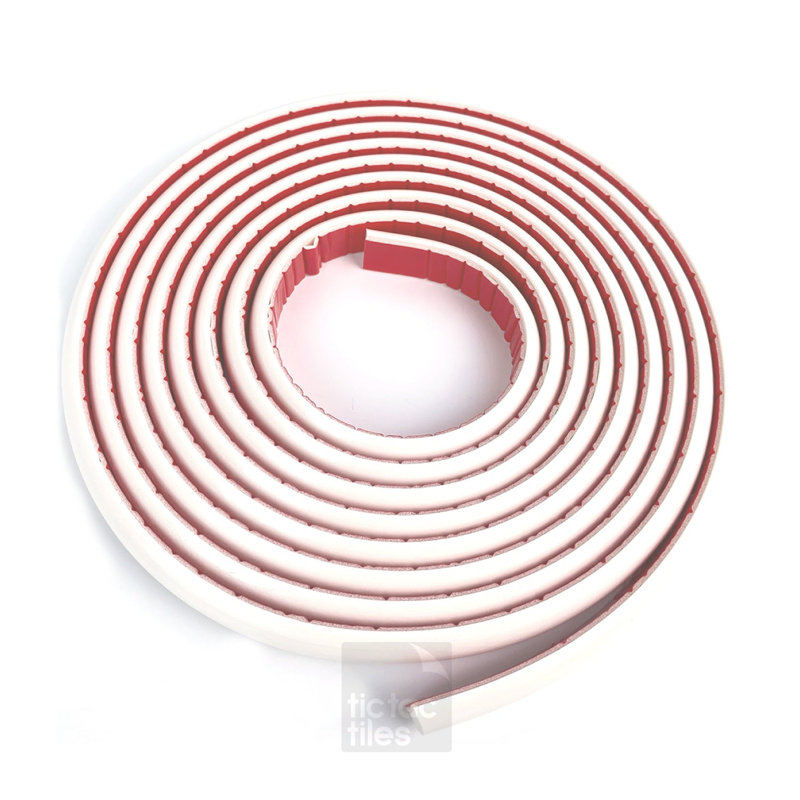 118.11'' L x 0.5'' W Tile Trim, White
