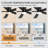  2 Pack 42 Inch Black Ceiling Fans with Lights, Flush Mount Ceiling Fan with Remote Control, 6-Speed Reversible DC Motor, Ceiling Fan for Bedroom, Living Room & Covered Outdoor-1910054877