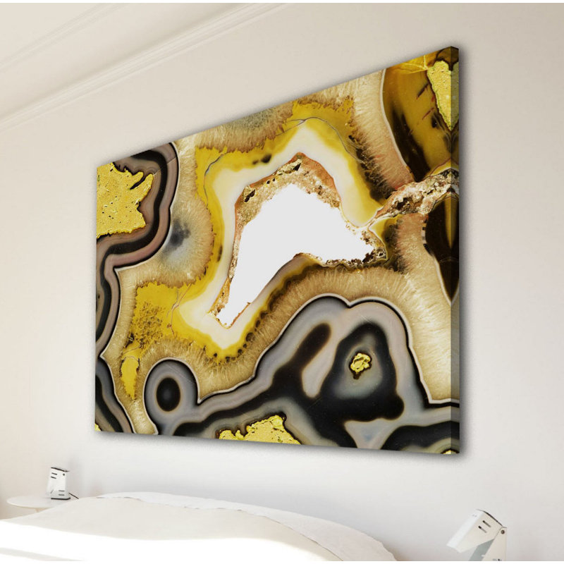 Reproduction d’art sur toile tendue « hématite river », H 8 po x l 12 po x P 1,5 po