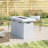 25" H X 42" W Fiber Reinforced Concrete Propane Outdoor Fire Pit Table-1158245976