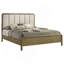Grand lit tapissier Tully Nutmeg