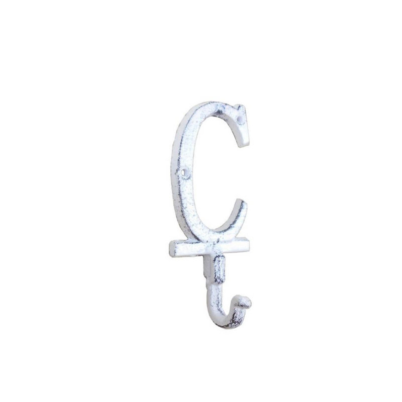 Soules Metal Wall Wall Hook, Whitewashed