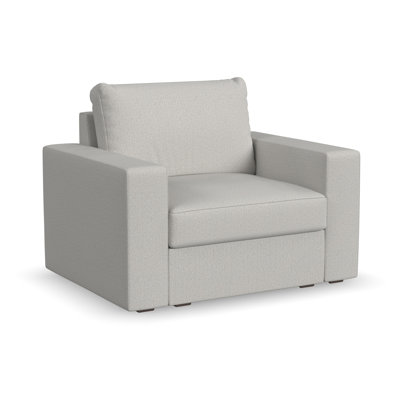Flex 49" Polyester Modular Wide Arm Armchair