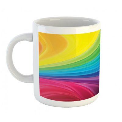 Grande tasse à café en arc lisse
