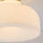 1-Light Gold Glass Semi Flush Mount
