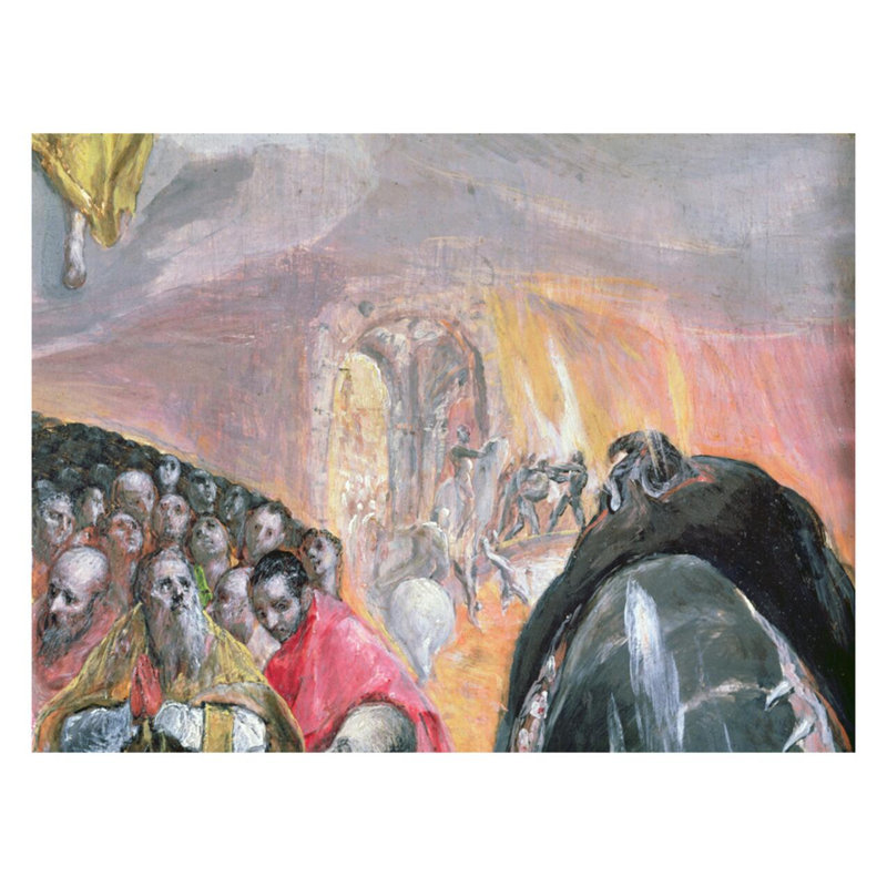 «The Adoration of the Nom of Jesus» par El Greco - Estampe numérique, H 22 po x l 28 po