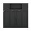 Lit escamotable double avec armoires de rangement