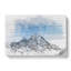 Snow Covered Aoraki Mount Cook in Abstract - Wrapped Canvas Drawing - Wrapped Canvas-55339751