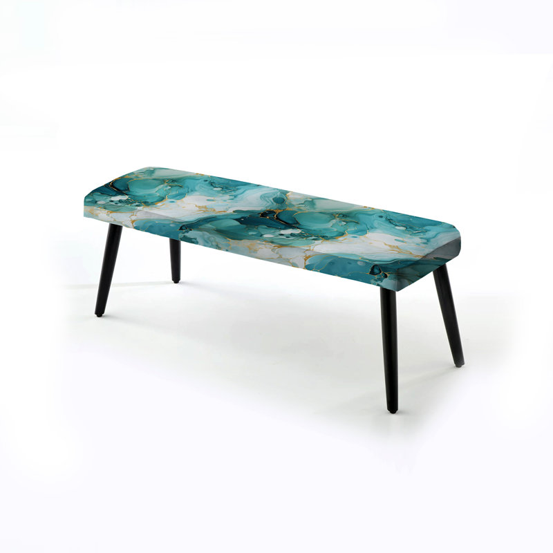 Banc rembourré en marbre Emerald Oceanic Allure