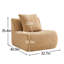 Armless Sofa W/Pillow Teddy Fabric-1187123731