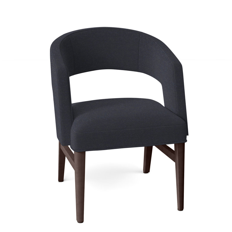 Chaise avec accoudoirs Bryant, Perigold Play - bleu marine, Tabac