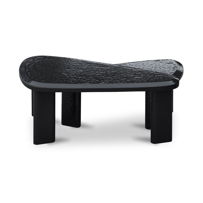 Sophie Outdoor Coffee Table, Charcoal Lacquer