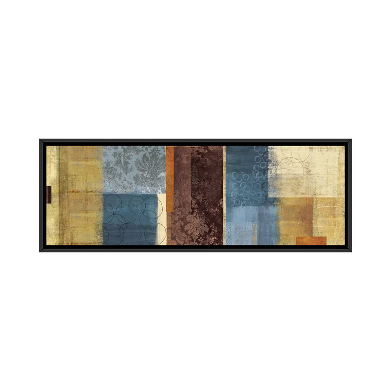 «Textures» par PI Studio, impression sur toile tendue, H 12 po x l 36 po x P 1,5 po, Cadre noir