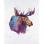 «Abstract Moose - Contemporary Man Cave», reproduction d'art encadrée