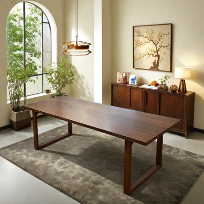 Solid Wood Black Walnut Dining Table.
