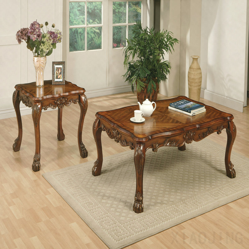 Table de bout Cherry Oak, 24" H x 28" L x 28" W, Cherry