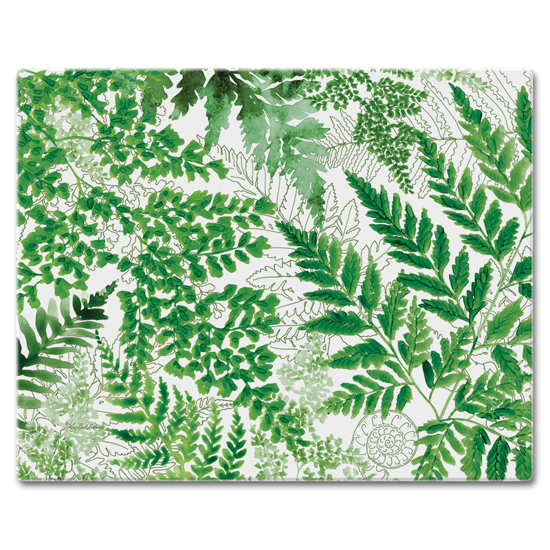 Fernery Tempered Glass Cutting Board 12" x 15"