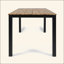 Table de salle à manger exquise en bois d'acacia pour des repas Alfresco inoubliables