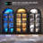 71''H Display Cabinet With 3-Color Sensor Light, 5-Tier Arch Storage Cabinet-639548696