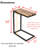 Solid Wood Top End Table Set