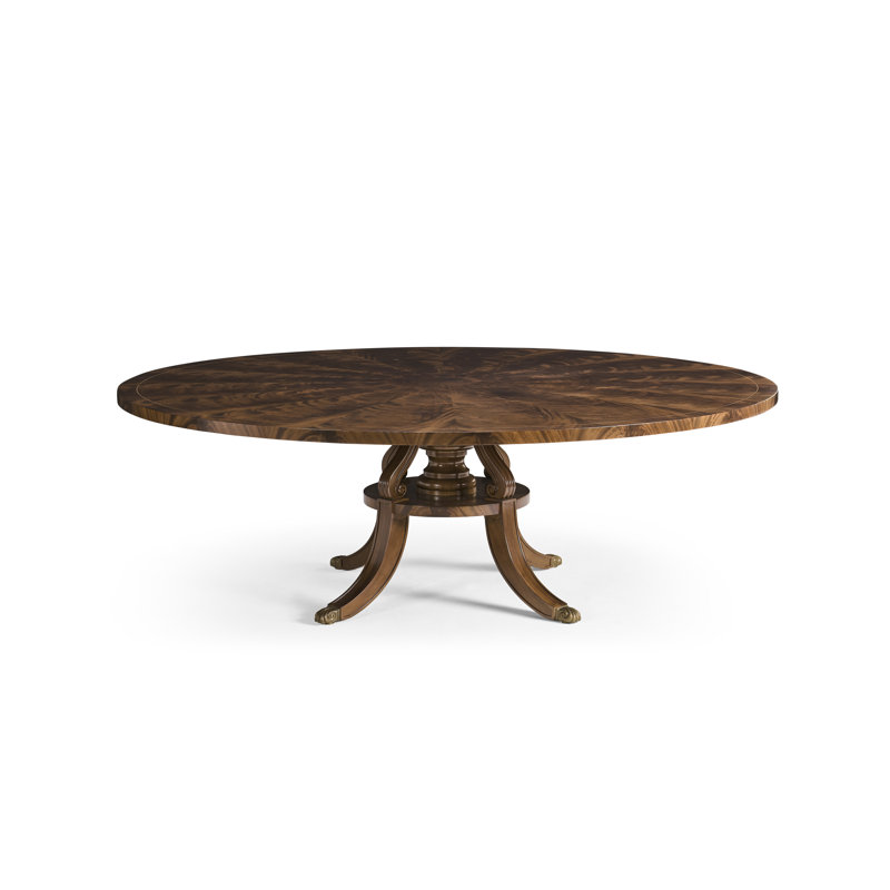 Round Mahogany Dining Table For Seating 10-12 People 