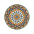 Round Ceramic Side Table with Weather-Resistant Dual-Use Design