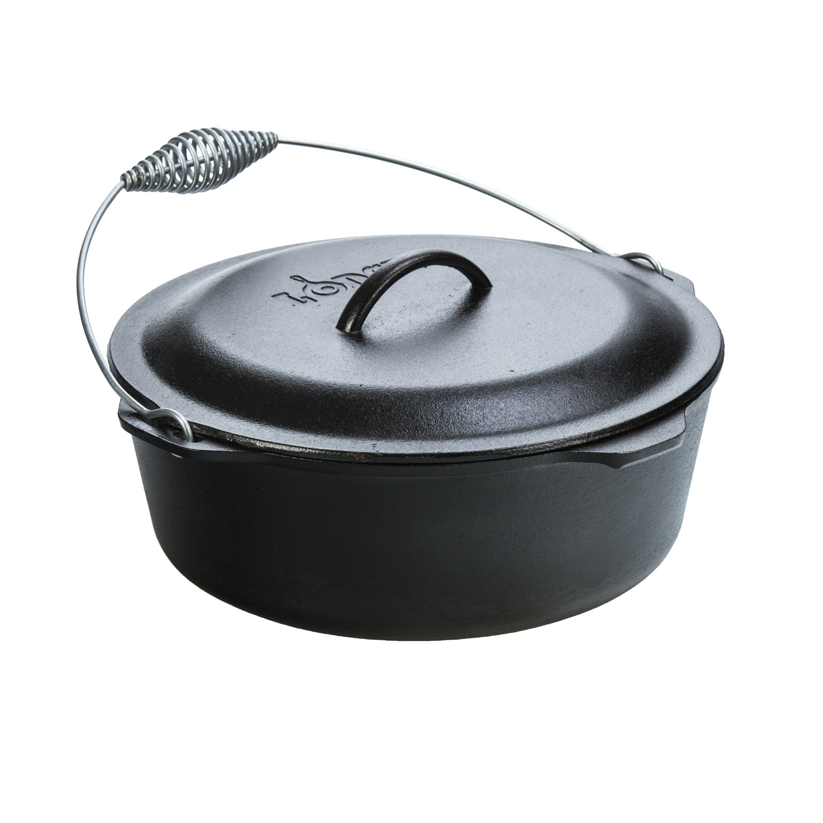 Lodge Cast Iron Dutch Oven With Bail Handle, 9 qt