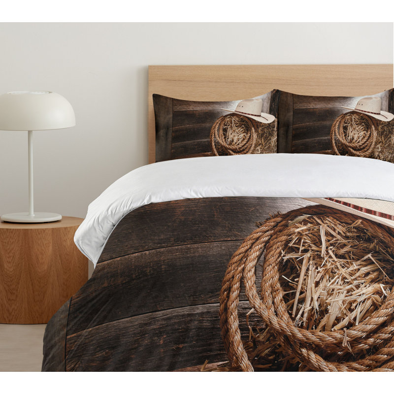 Coastal Polyester Duvet Cover, Queen Duvet Cover + 2 Shams